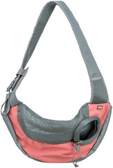 Front Sling Carrier - přední nosítko/taška, 50 x 25 x 18 cm, růžová/šedá (max. 5kg)