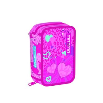 Penál plný "Triplo", srdce, MITAMA 64868