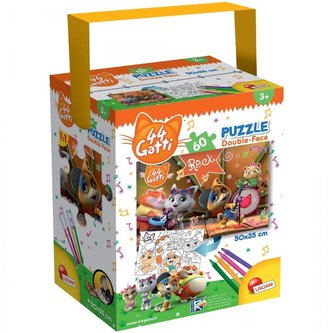 Puzzle z rączką 24 44 Koty 3
