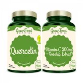 Quercetin 90 kapslí + Vitamin C 500mg 60 kapslí