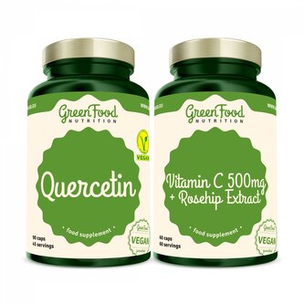Quercetin 90 kapslí + Vitamin C 500mg 60 kapslí