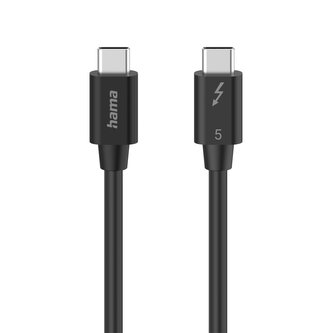 Hama Thunderbolt 5 kabel, USB-C, 1 m, 80 Gb/s, 240 W
