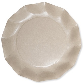 TALÍŘKY papírové ECO béžové 21cm 8ks