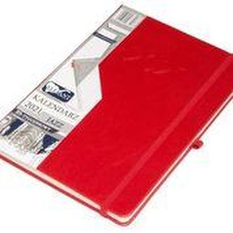 Kalendarz 2021 B5 Tyg. Jazz czerwony ELEFANT