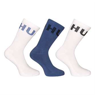 3PACK ponožky HUGO vysoké vícebarevné (50531517 422) L