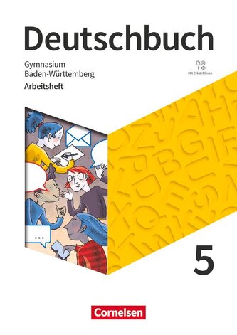 Deutschbuch Gymnasium 5. Schuljahr - Baden-Württemberg 2025 - Arbeitsheft mit Lösungen und Erklärfilmen