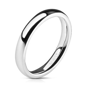 NSS1027-57 Ocelový prsten šíře 3 mm