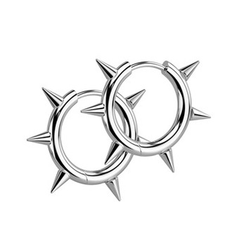 OPN2016-ST Ocelové náušnice s hroty