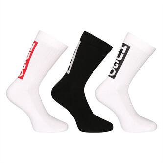 3PACK ponožky HUGO vysoké vícebarevné (50521068 960) M