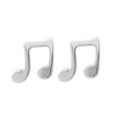 OPN1811-ST Ocelové náušnice - noty - hudba