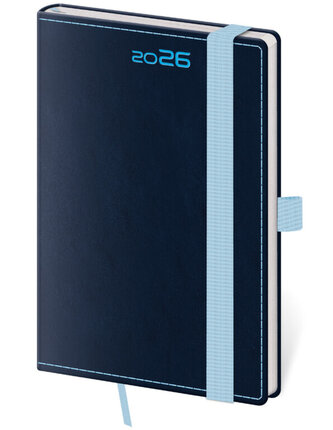 Kapesní diář Double Blue s poutkem