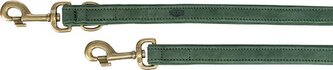 Vodítko PURE kožené nastavitelné, šalvějová - M-L: 2 m/ 20 mm