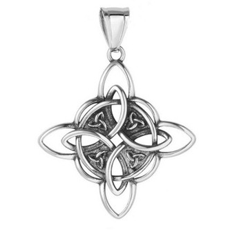 OPP1917 Ocelový přívěsek - keltský uzel