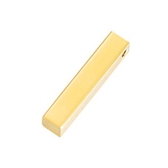 OK1458-GD Zlacený ocelový přívěšek - hranolek
