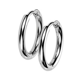 KM2027-14 Titanové náušnice - kruhy 14 mm