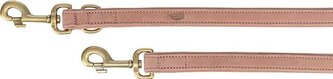 Vodítko PURE kožené nastavitelné, růžová - S-M: 2 m/ 15 mm