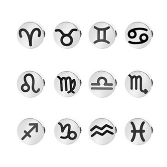 PP-1030-07 Navlékací ocelový korálek - znamení - znamení zvěrokruhu - rak