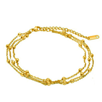 OPA1816-GD Trojitý zlacený ocelový náramek