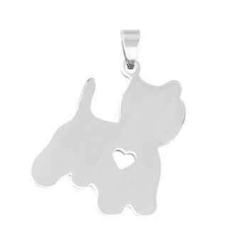 DR1241 Ocelový přívěšek - štěňátko - zvířátka
