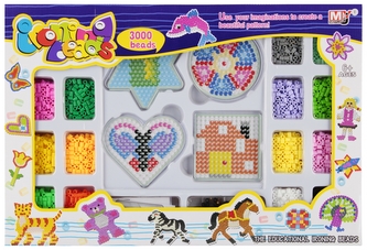 Koraliki do zgrzewania 3000 elementów mix kolorów MEGA CREATIVE 544385