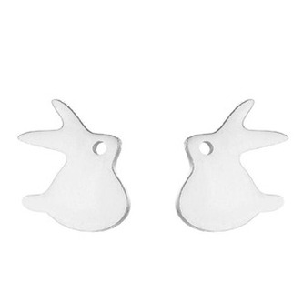 OPN1910-ST Ocelové náušnice ZAJÍČCI - zvířátka