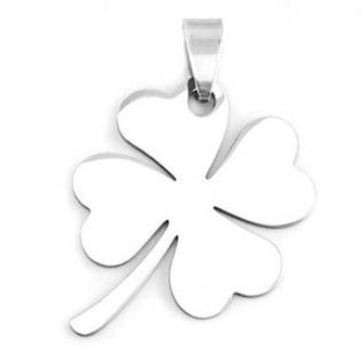 DR1240 Ocelový přívěšek - čtyřlístek - čtyřlístky