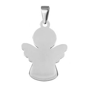 DR1236-L Ocelový přívěšek destička andělíček - andílci