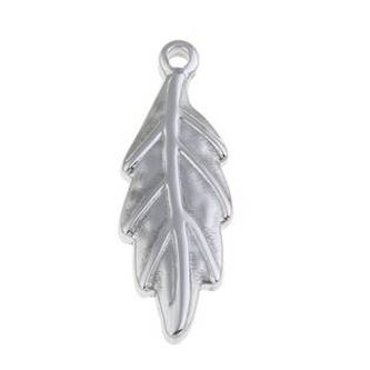 OPP1539 Ocelový přívěšek lístek