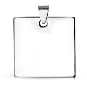 DR1235 Ocelový přívěšek destička 30 x 30 mm