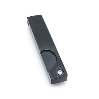 OK1454-P Zlacený ocelový přívěšek - hranolek, pravá polovina