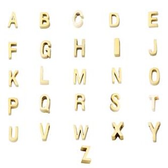 PP-1007-O Navlékací ocelový přívěšek iniciála - písmeno - iniciála "O"