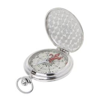 BZ0004-ST Kapesní kompas v uzavíratelném kovovém pouzdru