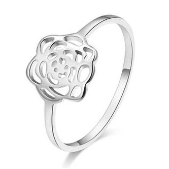 OPR0155-50 Ocelový prsten růžička