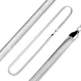 OPE1096-060-40 Ocelový řetízek had plochý, š. 6 mm