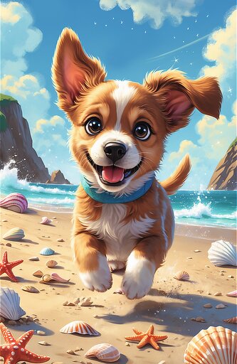 Puzzle Treflíci: Štěně 54 dílků