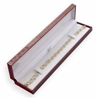 KR0072-RD Červená koženková krabička na náramek