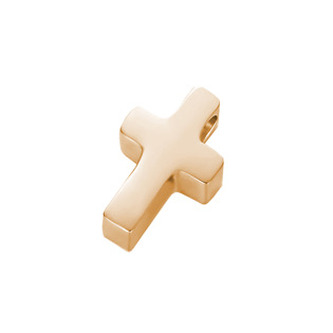 PP-1012-RD Zlacený ocelový přívěšek - křížek