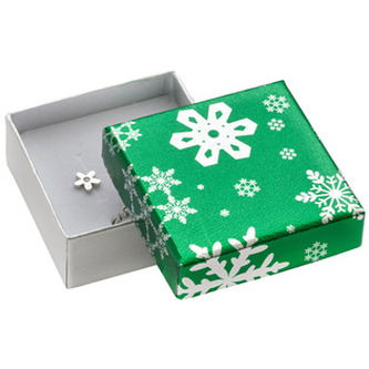 KR0375-Z Vánoční dárková krabička na soupravu - zelená