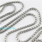 OPE1314-028-60 Ocelový řetízek čtvercový, tl. 2,8 mm, délka 60 cm