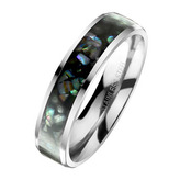 OPR1953-55 OPR1953 Dámský snubní prsten vykládaný perletí