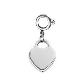 KRP101 Ocelový přívěšek srdce s karabinou