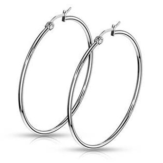 OPN1197-50 Ocelové náušnice - kruhy 50 mm