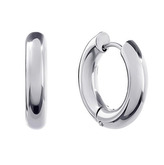 OPN1644-22 Ocelové náušnice - kruhy 22 mm