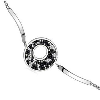 LV7002-BPE Ocelový náramek s krystaly Crystals from Swarovski® BLUE PEPPER