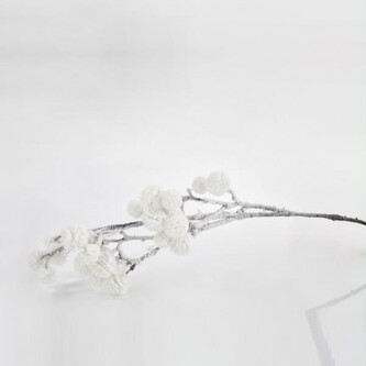 Eurolamp Vánoční dekorace zasněžená vánoční větvička, 88 cm, 1 ks