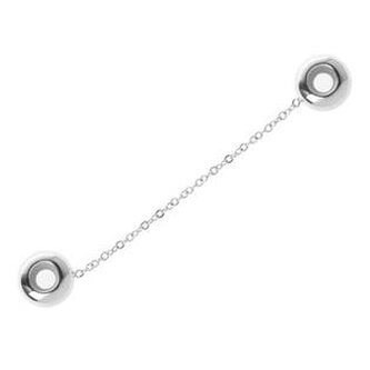 K0044 Ocelový stopper s řetízkem /pojistka na náramek