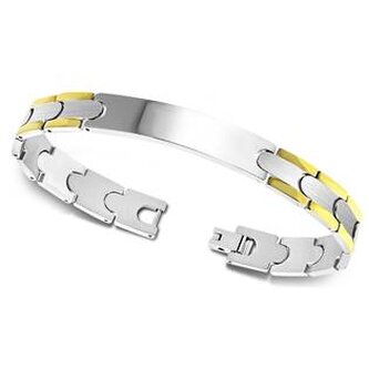 OPA1393 Pánský ocelový náramek s destičkou