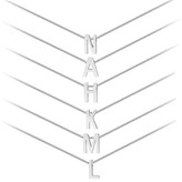 OPD0338-U Ocelový náhrdelník PÍSMENO - iniciály - iniciála "U"