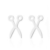 OPN1705-ST Ocelové náušnice nůžky