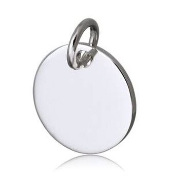 DR1311-12 Ocelový přívěšek kolečko, 12 mm